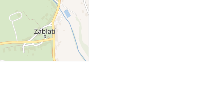 Záblatí v obci Záblatí - mapa části obce