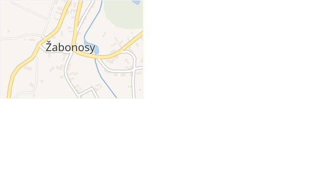 Žabonosy v obci Žabonosy - mapa části obce
