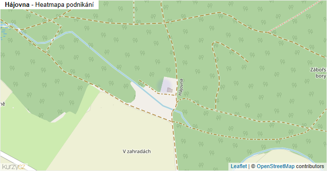 Hájovna - mapa podnikání