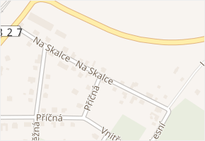 Na Skalce v obci Záboří nad Labem - mapa ulice