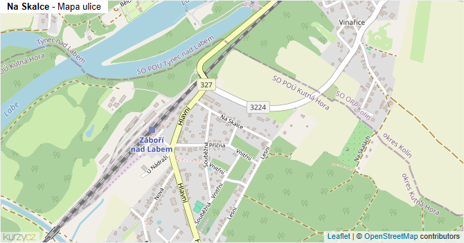 Na Skalce - mapa ulice