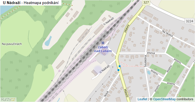 U Nádraží - mapa podnikání