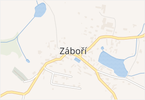 Záboří v obci Záboří - mapa části obce