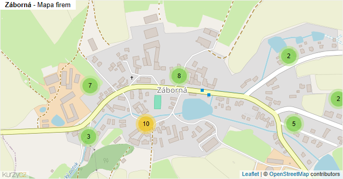 Záborná - mapa firem