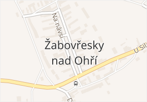 Žabovřesky nad Ohří v obci Žabovřesky nad Ohří - mapa části obce