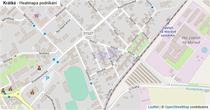 Krátká - mapa podnikání