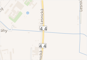Lesnická v obci Zábřeh - mapa ulice