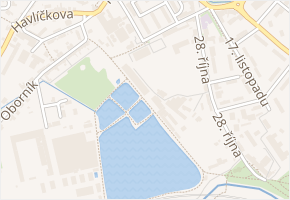 Na Hrázi v obci Zábřeh - mapa ulice