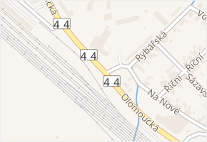 Olomoucká v obci Zábřeh - mapa ulice