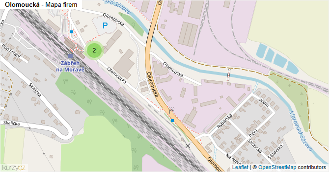 Olomoucká - mapa firem