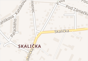 Skalička v obci Zábřeh - mapa ulice