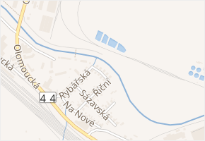 Vodní v obci Zábřeh - mapa ulice