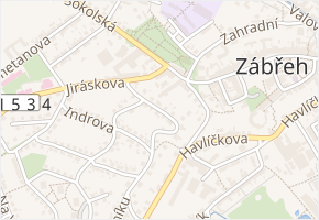 Za Pivovarem v obci Zábřeh - mapa ulice