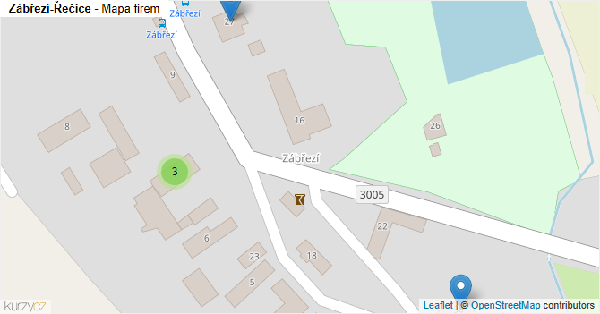 Zábřezí-Řečice - mapa firem