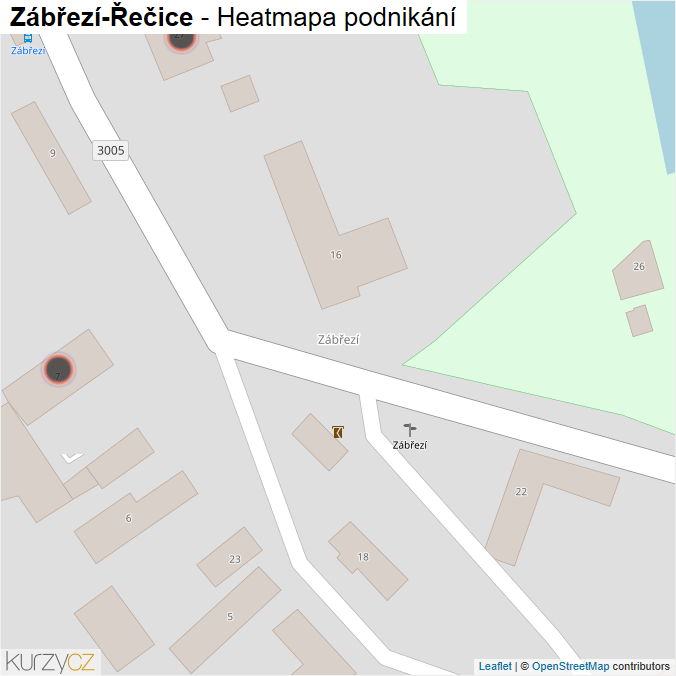 Mapa Zábřezí-Řečice - Firmy v obci.