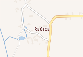 Řečice v obci Zábřezí-Řečice - mapa části obce