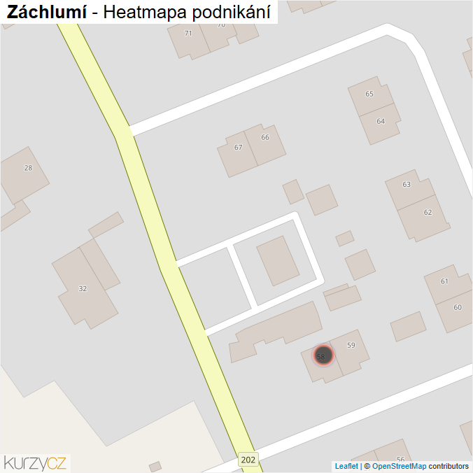 Mapa Záchlumí - Firmy v obci.