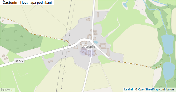 Častonín - mapa podnikání