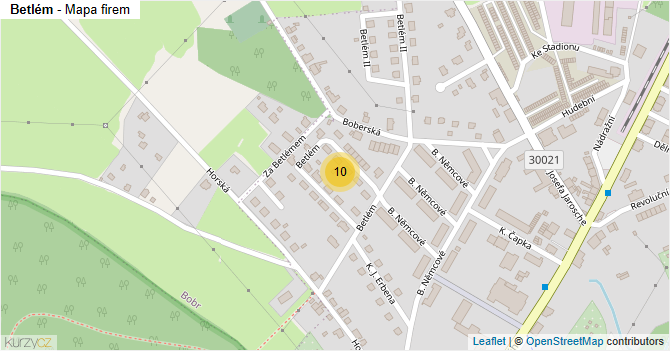 Betlém - mapa firem