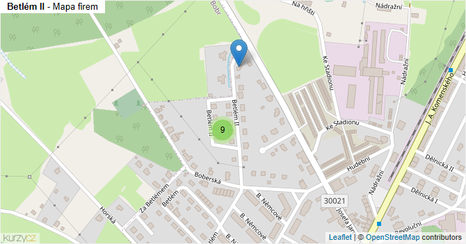 Betlém II - mapa firem