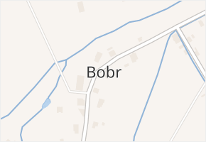 Bobr v obci Žacléř - mapa části obce