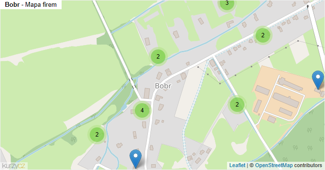 Bobr - mapa firem