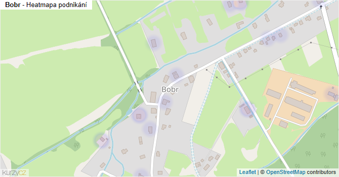 Bobr - mapa podnikání