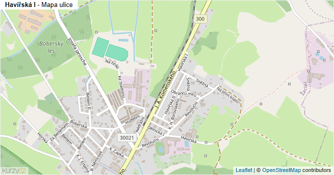 Havířská I - mapa ulice