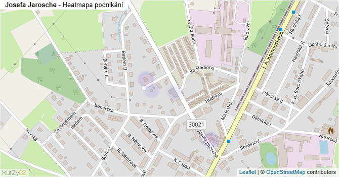 Josefa Jarosche - mapa podnikání