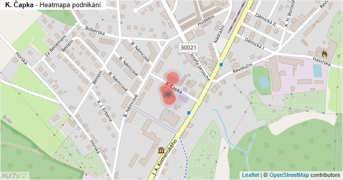 K. Čapka - mapa podnikání