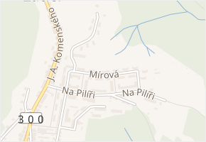 Mírová v obci Žacléř - mapa ulice