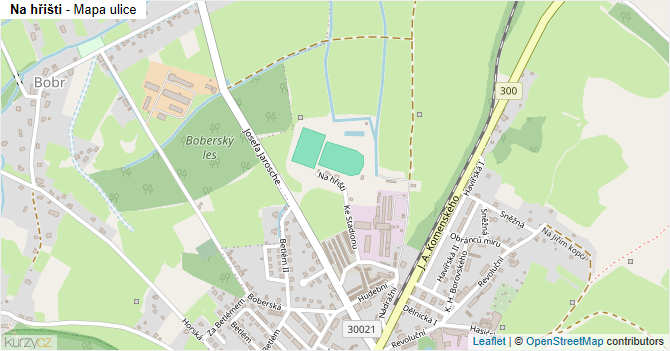 Na hřišti - mapa ulice