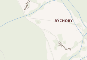 Rýchory v obci Žacléř - mapa ulice
