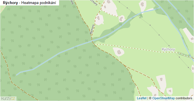 Rýchory - mapa podnikání