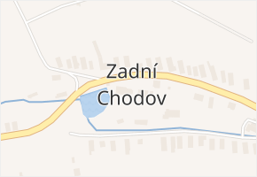 Zadní Chodov v obci Zadní Chodov - mapa části obce