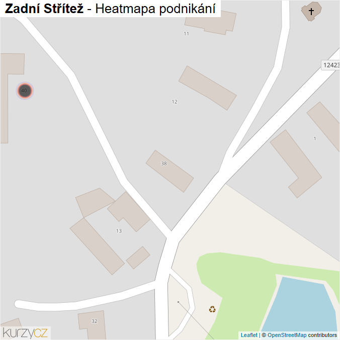 Mapa Zadní Střítež - Firmy v obci.