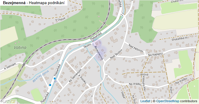 Bezejmenná - mapa podnikání
