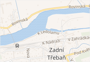K Ledolamu v obci Zadní Třebaň - mapa ulice