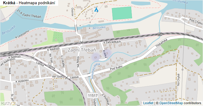 Krátká - mapa podnikání