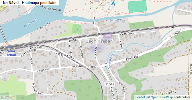 Na Návsi - mapa podnikání
