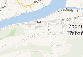 Nad Nádražím v obci Zadní Třebaň - mapa ulice