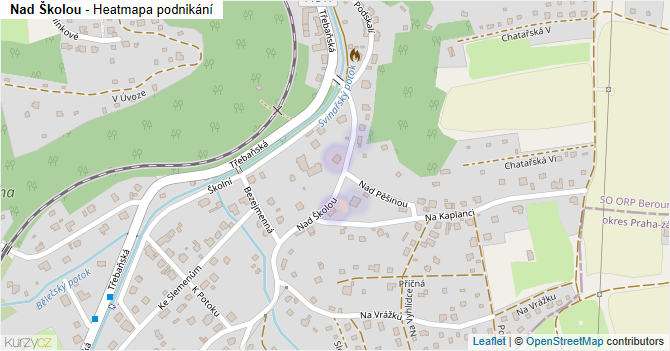 Nad Školou - mapa podnikání