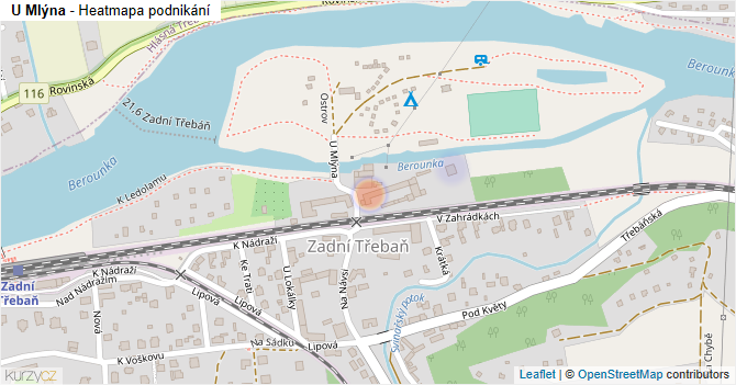 U Mlýna - mapa podnikání