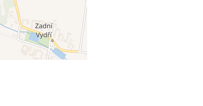Zadní Vydří v obci Zadní Vydří - mapa části obce