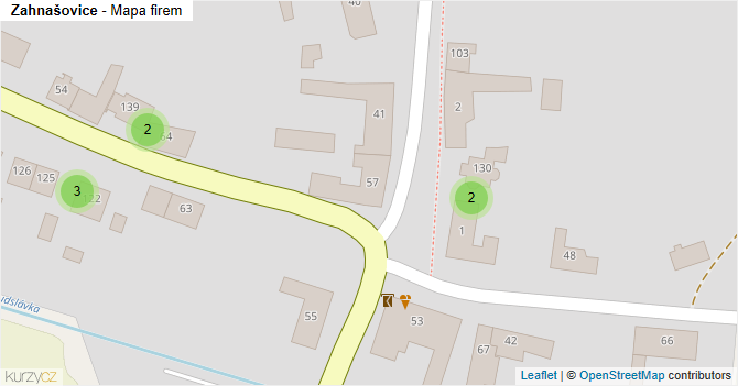 Zahnašovice - mapa firem