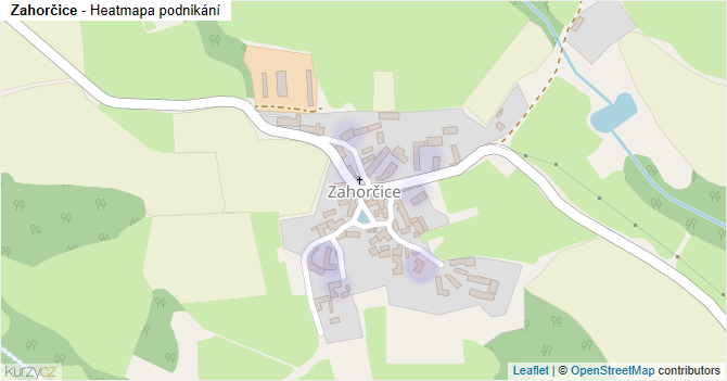 Zahorčice - mapa podnikání