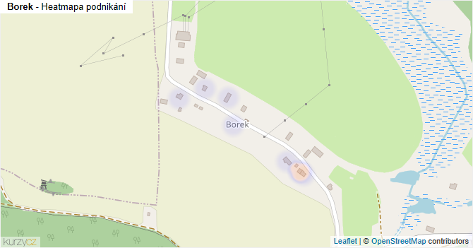 Borek - mapa podnikání
