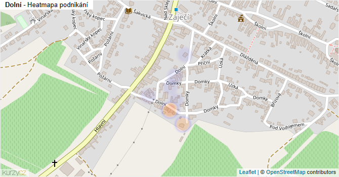 Dolní - mapa podnikání