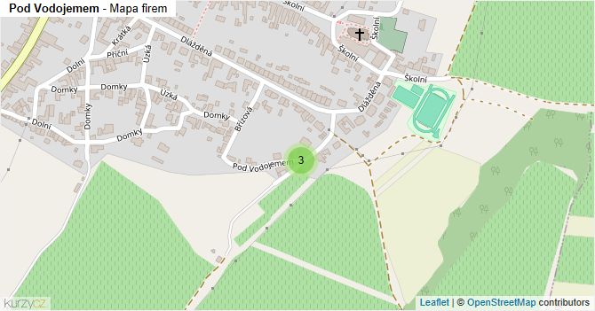 Pod Vodojemem - mapa firem