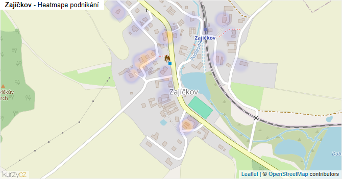 Zajíčkov - mapa podnikání